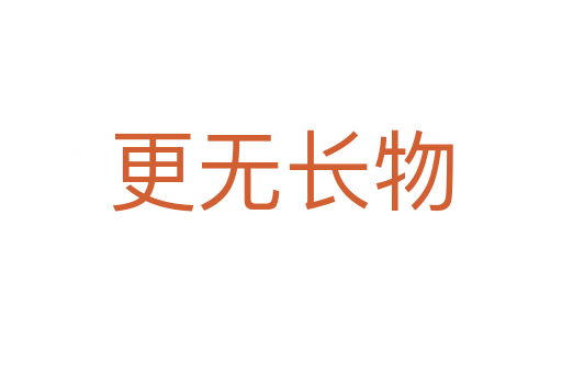 更無長物