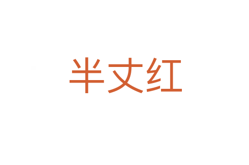 半丈紅