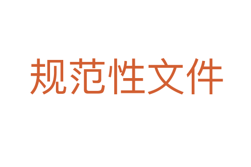 規范性文件