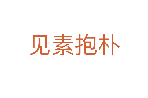 見(jiàn)素抱樸