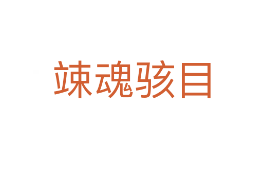 竦魂駭目