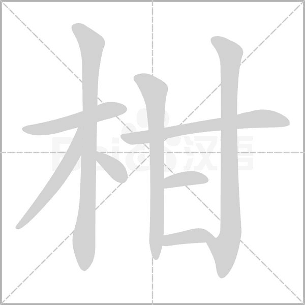 柑的筆順動(dòng)畫演示