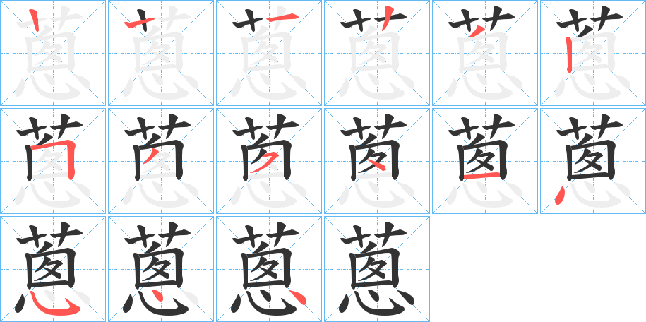 蔥的筆順?lè)植窖菔?>
					
                    <hr />
                    <h2>蔥的基本信息</h2>
                    <div   id=