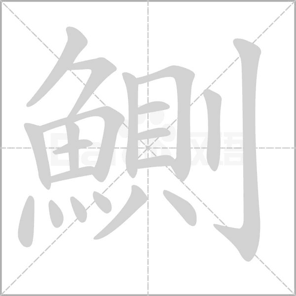 鰂的筆順動畫演示