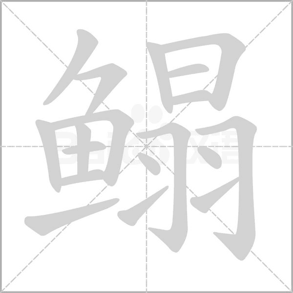 鰨的筆順動(dòng)畫演示