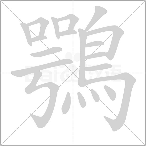 鶚的筆順動(dòng)畫演示