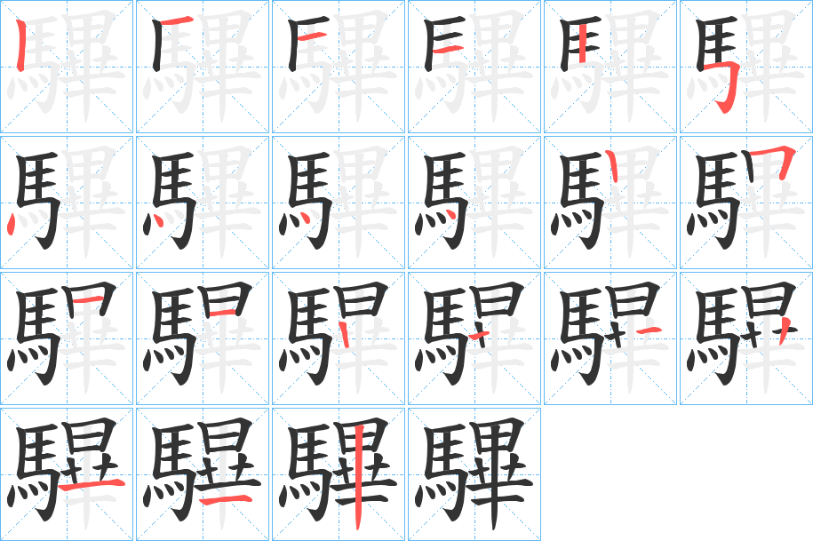 驆的筆順?lè)植窖菔?>
					
                    <hr />
                    <h2>驆的基本信息</h2>
                    <div   id=