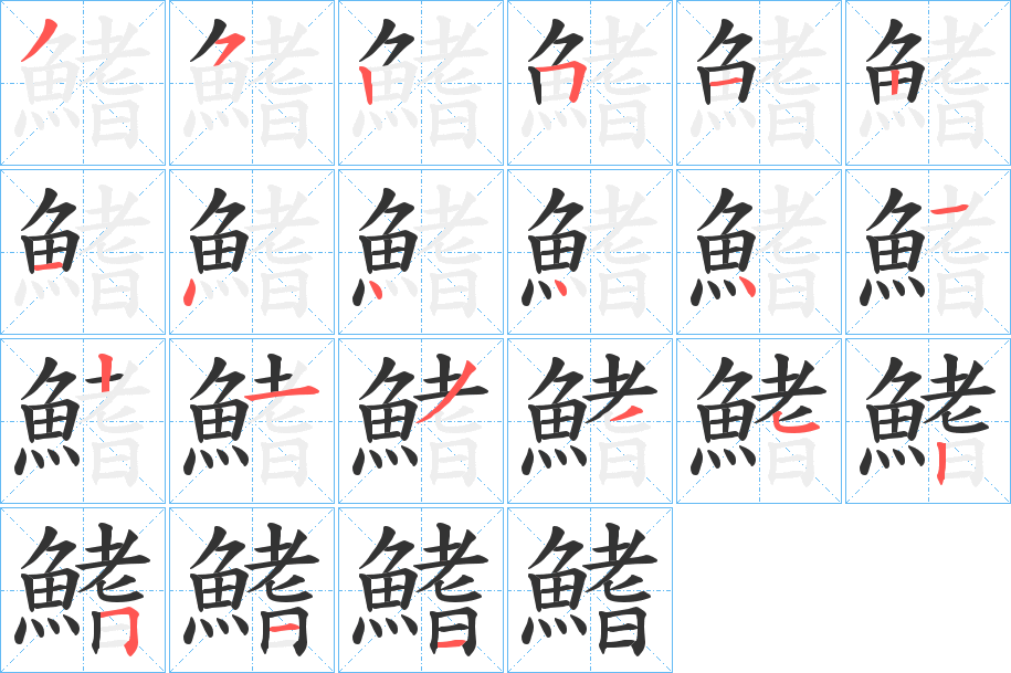 鰭的筆順?lè)植窖菔?>
					
                    <hr />
                    <h2>鰭的基本信息</h2>
                    <div   id=