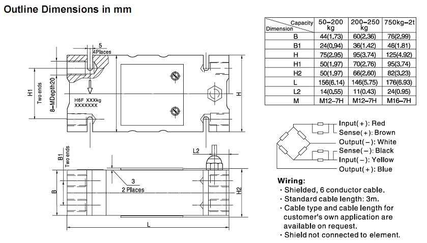 H6F-C3稱重傳感器 H6F-C3稱重傳感器